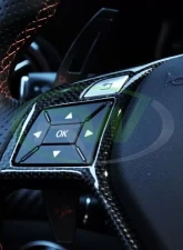 RW Carbon Fiber Steering Wheel Trim Mercedes-Benz W176 | W246 | X204 2011-2020                                     - mercw20439 - Image 2