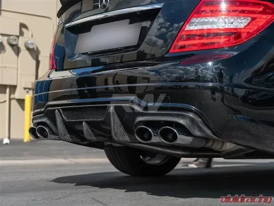 RW Carbon DTM Carbon Fiber Rear Diffuser Mercedes-Benz W204 C63 AMG 2012-2015 - mercw20440