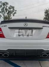 RW Carbon DTM Style CF Trunk Spoiler Mercedes-Benz W204 Coupe 2012-2014                                     - mercw20441 - Image 3