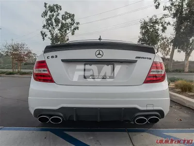 RW Carbon DTM Style CF Trunk Spoiler Mercedes-Benz W204 Coupe 2012-2014 - mercw20441
