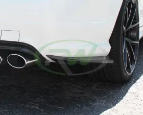 RW Carbon Fiber Rear Bumper Splitters Mercedes-Benz W204 2008-2011