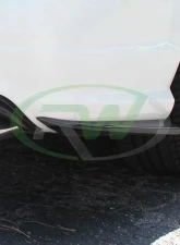 RW Carbon Fiber Rear Bumper Splitters Mercedes-Benz W204 2008-2011                                     - mercw20442 - Image 6