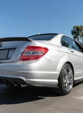 RW Carbon Fiber Rear Bumper Splitters Mercedes-Benz W204 2008-2011                                     - mercw20442 - Image 3