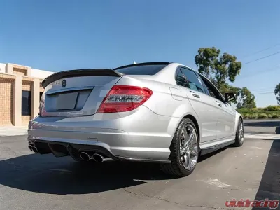 RW Carbon Fiber Rear Bumper Splitters Mercedes-Benz W204 2008-2011 - mercw20442