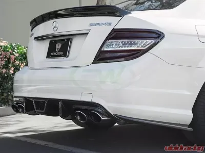 RW Carbon Fiber Rear Bumper Splitters Mercedes-Benz W204 2008-2011 - mercw20442