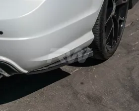 RW Carbon CF Rear Bumper Splitters Mercedes-Benz W204 2012-2014