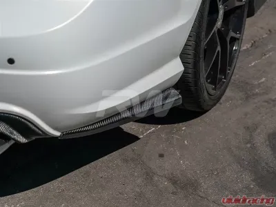 RW Carbon CF Rear Bumper Splitters Mercedes-Benz W204 2012-2014 - mercw20446