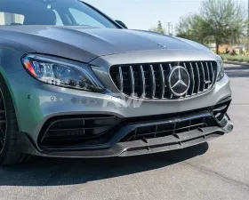 RW Carbon BRS Style CF Front Lip Mercedes-Benz W205 C63 2015-2021