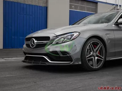 RW Carbon BRS Style CF Front Lip Mercedes-Benz W205 C63 2015-2021 - mercw20507