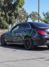 RW Carbon BRS Style Fiber Diffuser w/ Alloy Tips Mercedes-Benz W205 C63 AMG | C43 AMG 2015-2021                                     - mercw20513-3 - Image 3