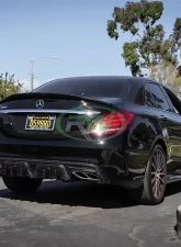 RW Carbon BRS Style Fiber Diffuser w/ Alloy Tips Mercedes-Benz W205 C63 AMG | C43 AMG 2015-2021                                     - mercw20513-3 - Image 5