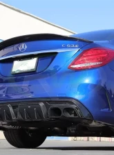 RW Carbon BRS Style Fiber Diffuser w/ Alloy Tips Mercedes-Benz W205 C63 AMG | C43 AMG 2015-2021                                     - mercw20513-3 - Image 6