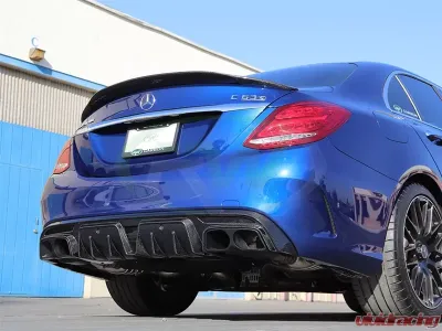RW Carbon BRS Style Fiber Diffuser w/ Alloy Tips Mercedes-Benz W205 C63 AMG | C43 AMG 2015-2021 - mercw20513-3