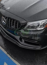 RW Carbon Edition 1 Style CF Front Lip w/ SLiPLO Anti-Scrape Kit Mercedes-Benz W205 C63 | C63S 2015-2021                                     - mercw20514-1 - Image 6