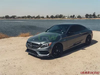 RW Carbon BRS Style CF Front Lip Spoiler Mercedes-Benz W205 C Class 2015-2018 - mercw20515