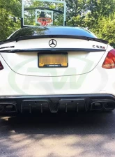 RW Carbon Aluminum Exhaust Tips Mercedes-Benz W205 | W212 2014-2018                                     - mercw20516 - Image 3