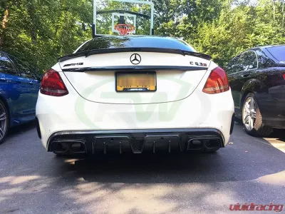 RW Carbon Aluminum Exhaust Tips Mercedes-Benz W205 | W212 2014-2018 - mercw20516