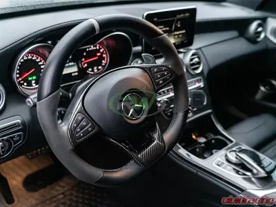 RW Carbon Fiber Steering Wheel Trim Mercedes-Benz AMG W205 | W213 | W218 2015-2021 - mercw20518