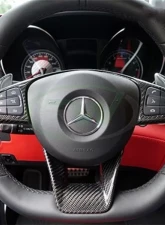 RW Carbon Fiber Steering Wheel Trim Mercedes-Benz AMG W205 | W213 | W218 2015-2021                                     - mercw20518 - Image 2