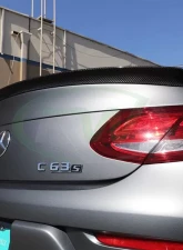 RW Carbon ED1 Style CF Trunk Spoiler w/ 3M Tape Mercedes-Benz W205 2016-2021                                     - mercw20522-1 - Image 6