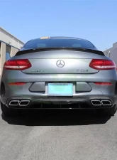 RW Carbon ED1 Style CF Trunk Spoiler w/ 3M Tape Mercedes-Benz W205 2016-2021                                     - mercw20522-1 - Image 2