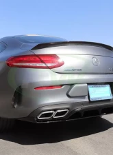 RW Carbon ED1 Style CF Trunk Spoiler w/ 3M Tape Mercedes-Benz W205 2016-2021                                     - mercw20522-1 - Image 3