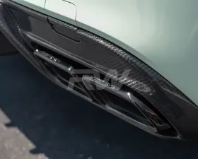 RW Carbon Style Exhaust Tips Black Chrome Mercedes-Benz C63 | C63S AMG 2015-2021