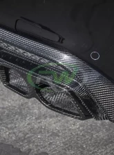 RW Carbon Fiber Exhaust Tips Mercedes-Benz W205 | W212 2014-2021                                     - mercw20533 - Image 4