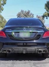 RW Carbon Fiber Exhaust Tips Mercedes-Benz W205 | W212 2014-2021                                     - mercw20533 - Image 2