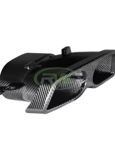RW Carbon Fiber Exhaust Tips Mercedes-Benz W205 | W212 2014-2021                                     - mercw20533 - Image 3