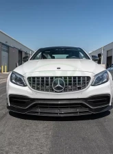 RW Carbon BRS CF Front Lip w/ SLiPLO Anti-Scrape Kit Mercedes-Benz W205 C63 | C63S 2017-2021                                     - mercw20535-1 - Image 4
