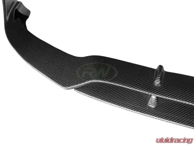 RW Carbon BRS CF Front Lip w/ SLiPLO Anti-Scrape Kit Mercedes-Benz W205 C63 | C63S 2017-2021 - mercw20535-1