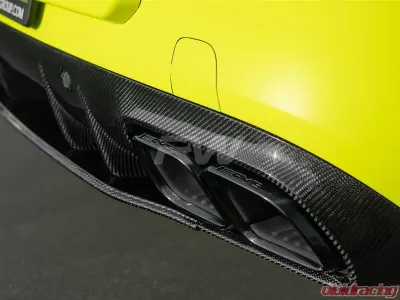 RW Carbon Black Polished Exhaust Tips Polished Chrome Mercedes-Benz W205 C63 | C63S 2015-2021 - mercw20546-2