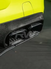 RW Carbon Black Polished Exhaust Tips Polished Chrome Mercedes-Benz W205 C63 | C63S 2015-2021                                     - mercw20546-2 - Image 2