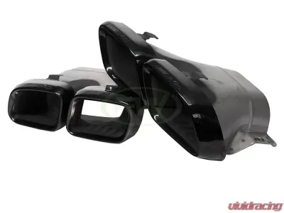 RW Carbon Black Polished Exhaust Tips Polished Chrome Mercedes-Benz W205 C63 | C63S 2015-2021 - mercw20546-2