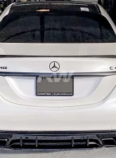 RW Carbon Facelift Style Conversion Kit Diffuser Regular Chrome Mercedes-Benz W205 2015-2022                                     - mercw20548-c - Image 5
