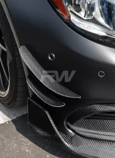 RW Carbon Fiber Canards w/ 3M Tape Mercedes-Benz W205 C63 | C63S 2015-2021                                     - mercw20559-1 - Image 4