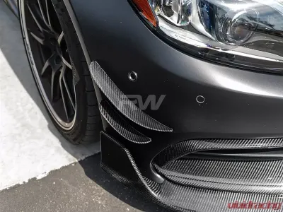 RW Carbon Fiber Canards w/ 3M Tape Mercedes-Benz W205 C63 | C63S 2015-2021 - mercw20559-1