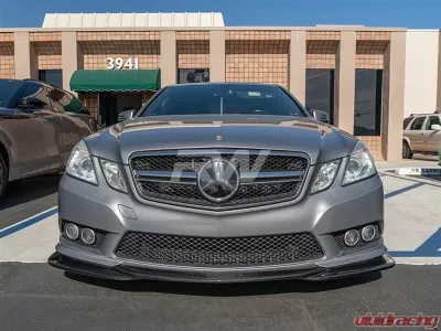 RW Carbon Godhand Style Carbon Fiber Lip Spoiler w/ SLiPLO Anti-Scrape Kit Mercedes-Benz E350 | E550 2010-2013 - mercw21203-1