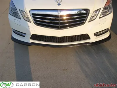 RW Carbon Carlsson Style Carbon Fiber Lip Spoiler Mercedes-Benz E350 | E550 2010-2013 - mercw21210