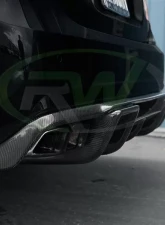 RW Carbon Renn Style CF Diffuser Mercedes-Benz W212 E63 2010-2013                                     - mercw21214 - Image 4