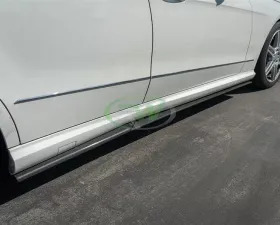 RW Carbon Fiber Side Skirt Extensions Mercedes-Benz W212 E63 AMG | E350 | E550 2010-2013