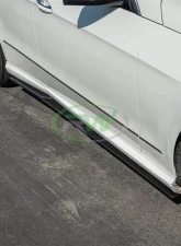 RW Carbon Fiber Side Skirt Extensions Mercedes-Benz W212 E63 AMG | E350 | E550 2010-2013                                     - mercw21218 - Image 2