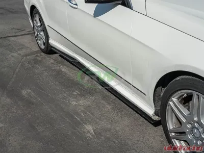 RW Carbon Fiber Side Skirt Extensions Mercedes-Benz W212 E63 AMG | E350 | E550 2010-2013 - mercw21218