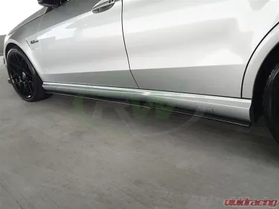 RW Carbon Fiber Side Skirt Extensions Mercedes-Benz W212 E63 AMG | E350 | E550 2010-2013 - mercw21218