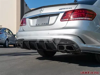 RW Carbon Facelift BRS Style CF Diffuser Carbon Fiber Tips Mercedes-Benz W212 E63 AMG 2014-2017 - mercw21219-2