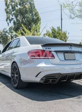 RW Carbon Facelift BRS Style CF Diffuser Carbon Fiber Tips Mercedes-Benz W212 E63 AMG 2014-2017                                     - mercw21219-2 - Image 3
