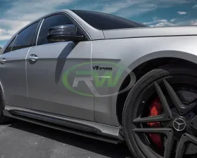 RW Carbon CF Side Skirt Extensions Mercedes-Benz W212 E63 | E63S 2014-2016