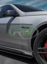 RW Carbon CF Side Skirt Extensions Mercedes-Benz W212 E63 | E63S 2014-2016                                     - mercw21220 - Image 6