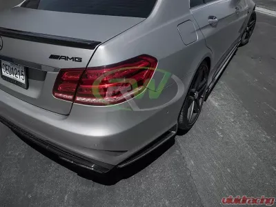 RW Carbon CF Rear Bumper Splitters Mercedes-Benz W212 E63 | E63S 2014-2016 - mercw21221